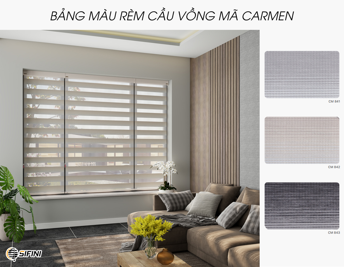 Bảng màu rèm cầu vồng