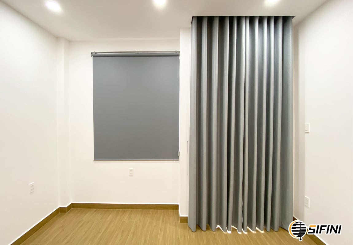 Combo rèm vải và rèm cuốn