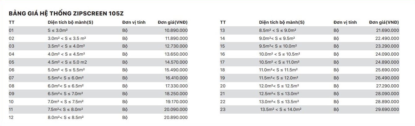 rèm zip ngoài trời