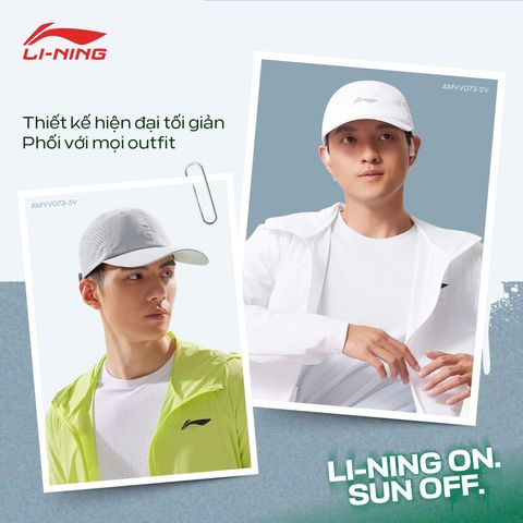 Đội mũ Li-Ning, nắng hè không còn là trở ngại!