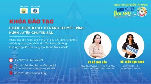 HỌC VIỆN THÀNH CÔNG ĐỒNG HÀNH CÙNG TOP 15 DỰ ÁN CHUNG KẾT THÀNH NAM STARTUP 2024