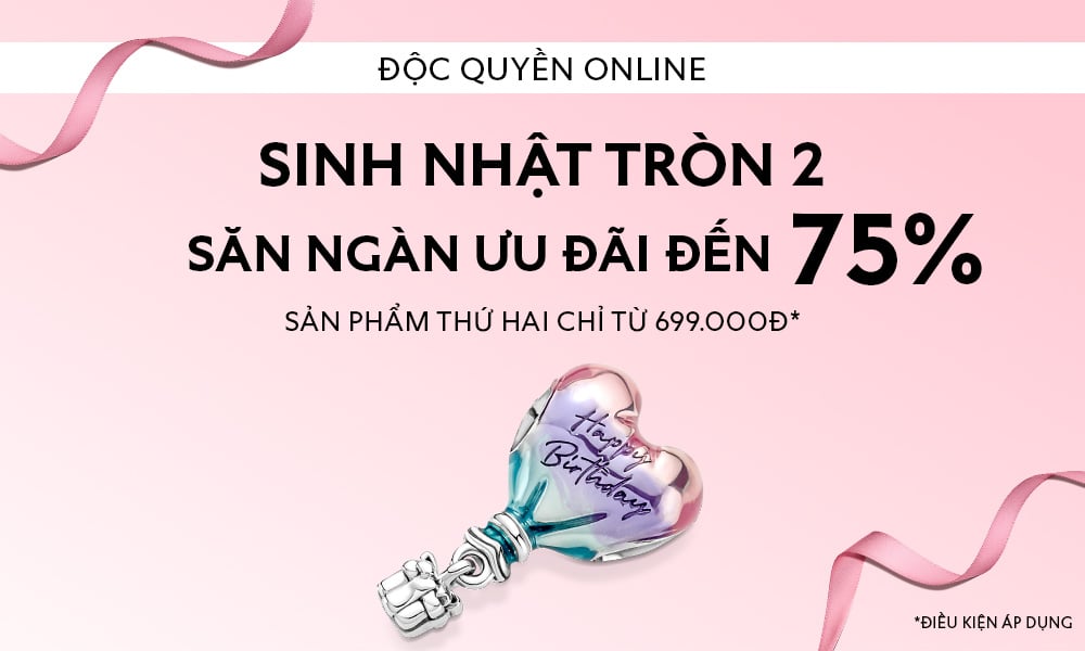 MỪNG SINH NHẬT 2 TUỔI - PANDORA SALE ĐẾN 75% TRANG SỨC