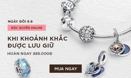 CÁ NHÂN HÓA VÒNG CHARM PANDORA ƯU ĐÃI TỚI 30%