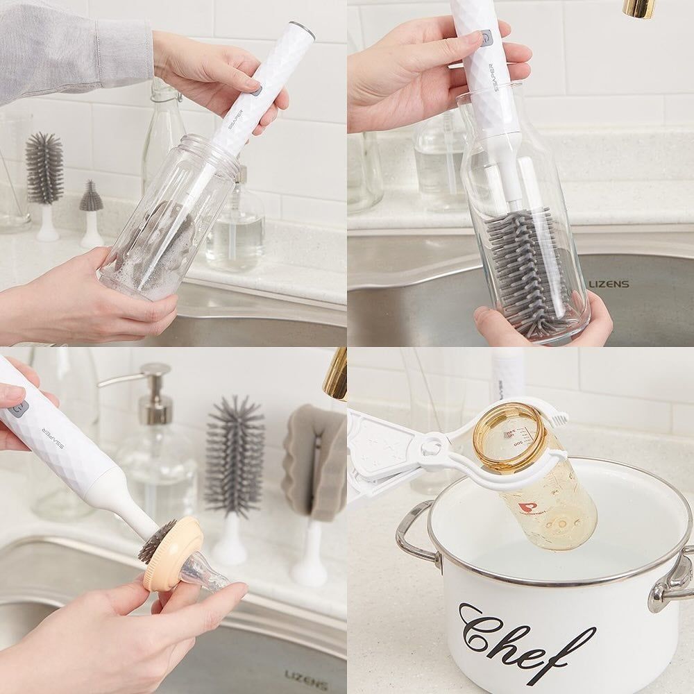 Dụng cụ rửa bình sữa đa năng SSAPER Hàn Quốc