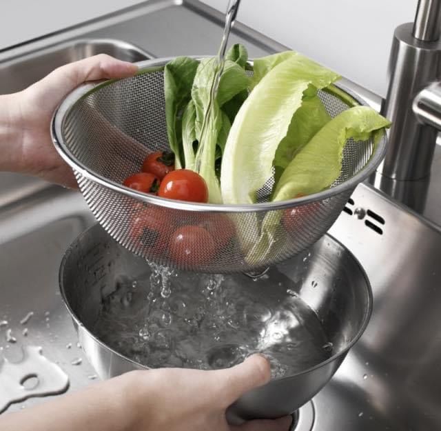 Set bát trộn và rổ lưới thép không gỉ Wagensteiger