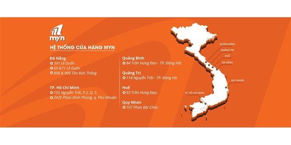 hệ thống cửa hàng myn