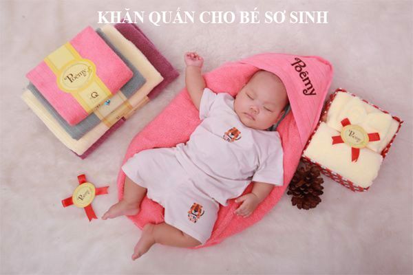 Khăn quấn có mũ cho bé sơ sinh