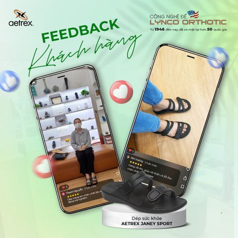 Feedback “ Siêu yêu” dành cho Aetrex Janey Sport