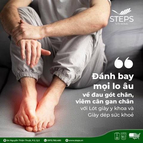 Đánh bay mọi lo âu về gót chân, viêm cân gan chân với Lót giày y khoa và Giày dép sức khoẻ!