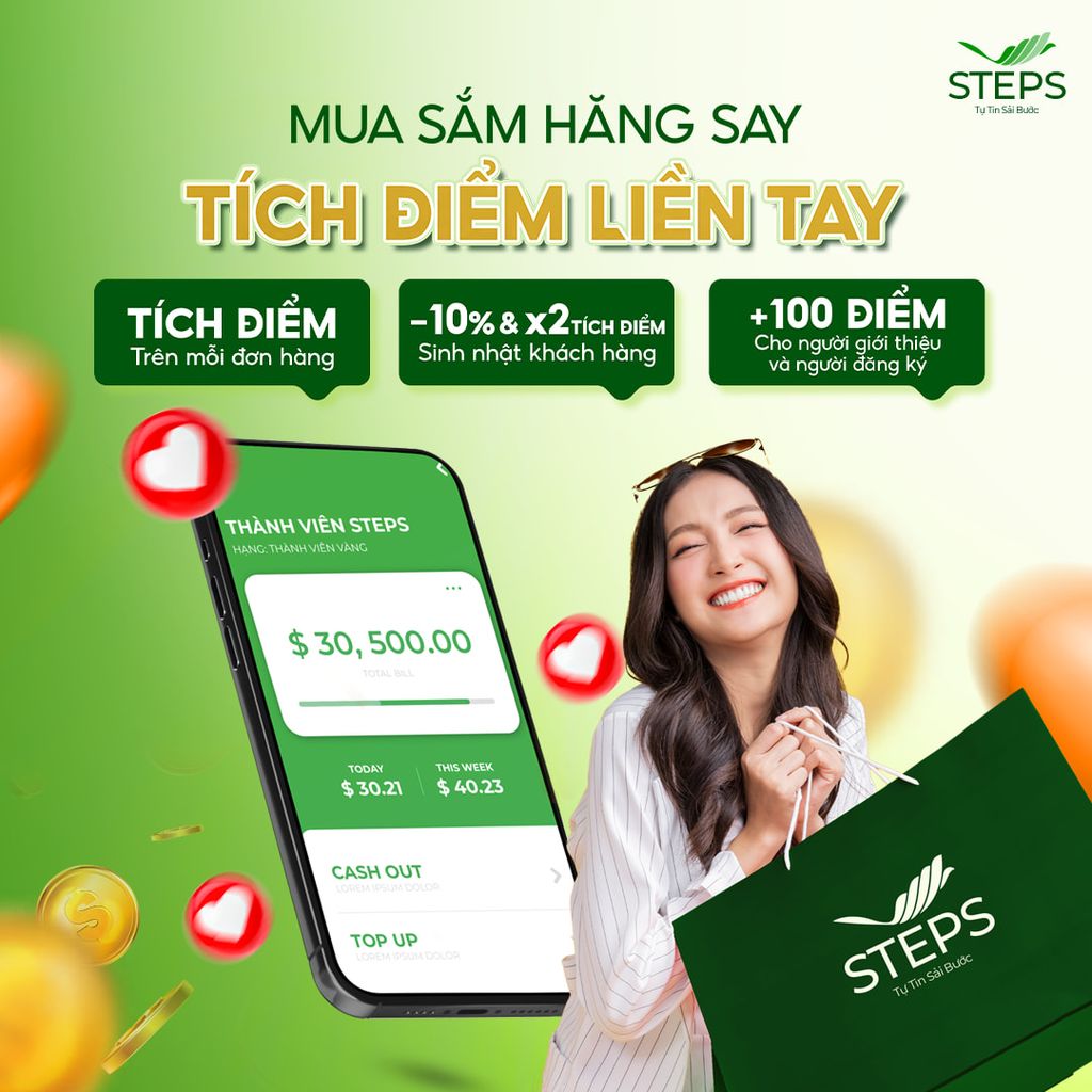 STEPS - Chương trình tích điểm đổi quà