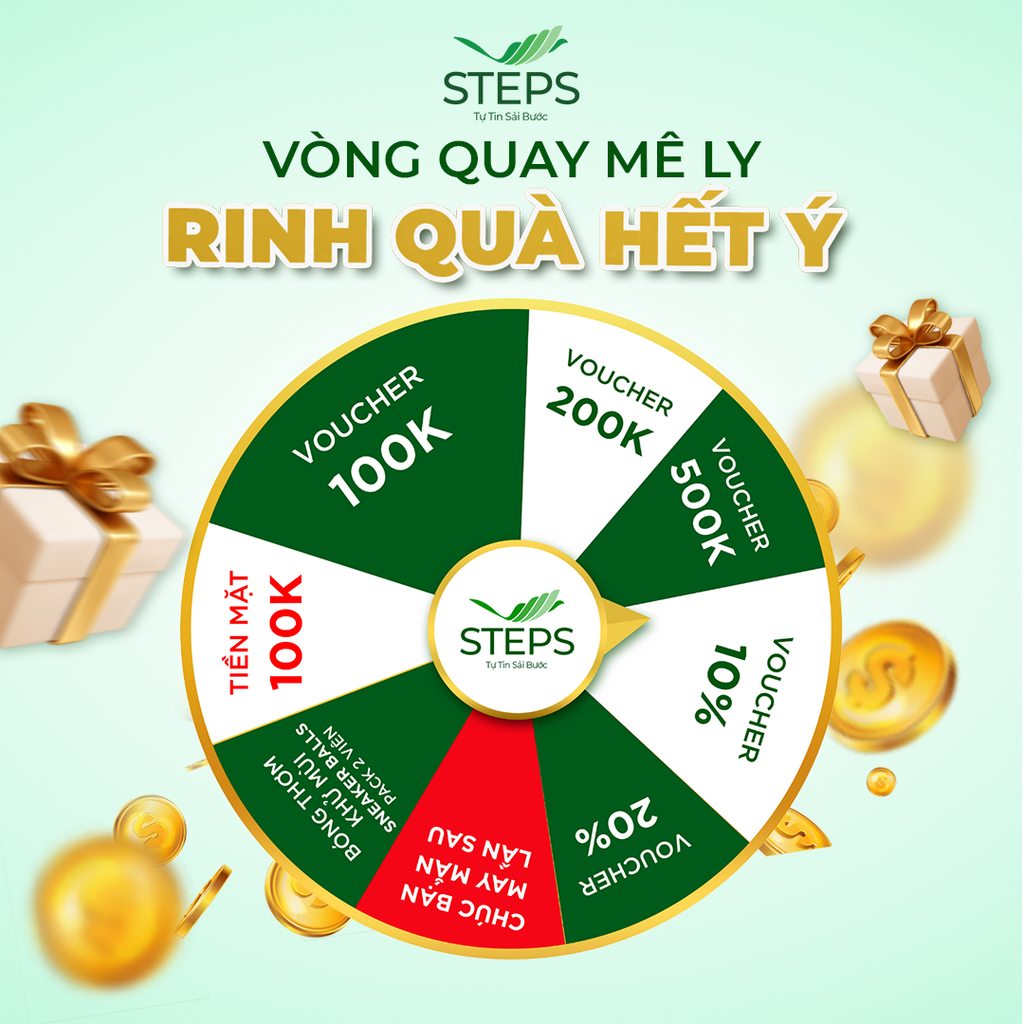 [STEPS] Chương trình Vòng quay may mắn
