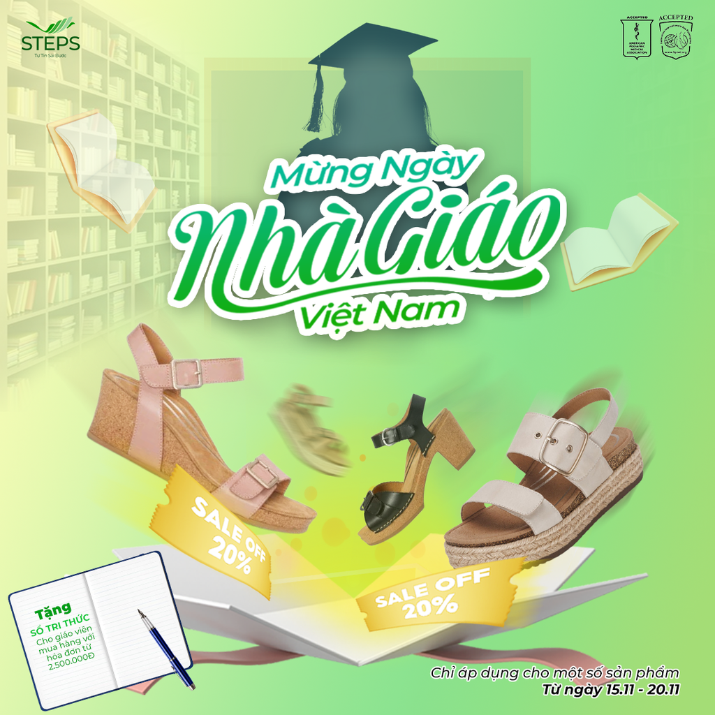SALE OFF 20% - Mừng ngày Nhà Giáo Việt Nam 20/11