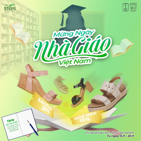 SALE OFF 20% - Mừng ngày Nhà Giáo Việt Nam 20/11