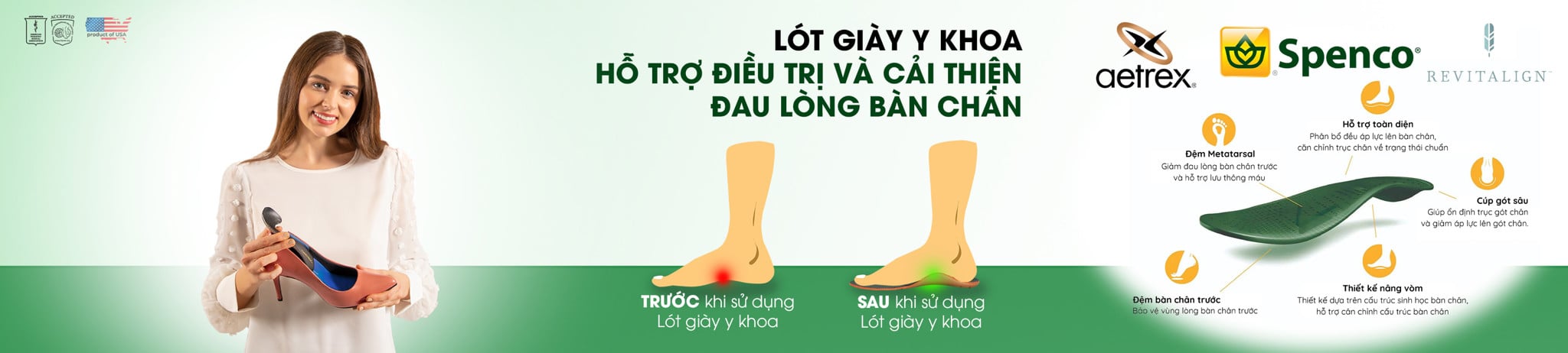 Lót Giày Y Khoa Cho Người Đau Lòng Bàn Chân
