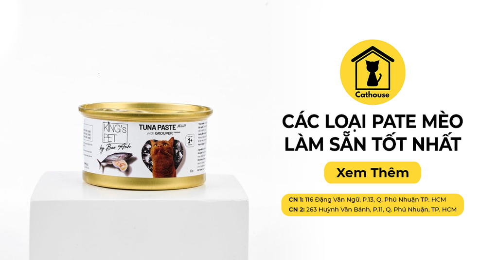 Top Các Loại Pate Làm Sẵn Tốt Nhất Cho Mèo