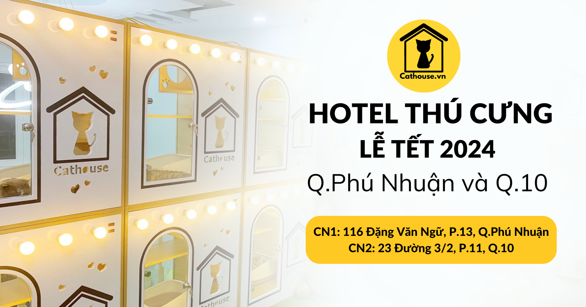 Hotel Thú Cưng Lễ Tết 2024 Tại Q.Phú Nhuận & Q.10