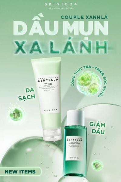 [HOT NEW ITEMS] Ra mắt bộ đôi Tea-Trica - Giải pháp sạch sâu tối ưu cho làn da dầu mụn