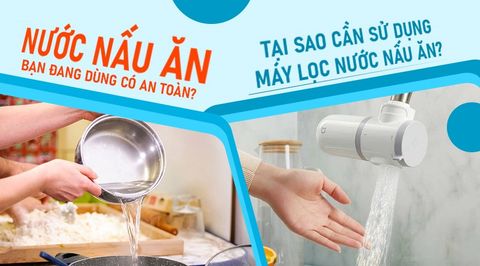 Tại sao nên sử dụng máy lọc nước để nấu ăn?