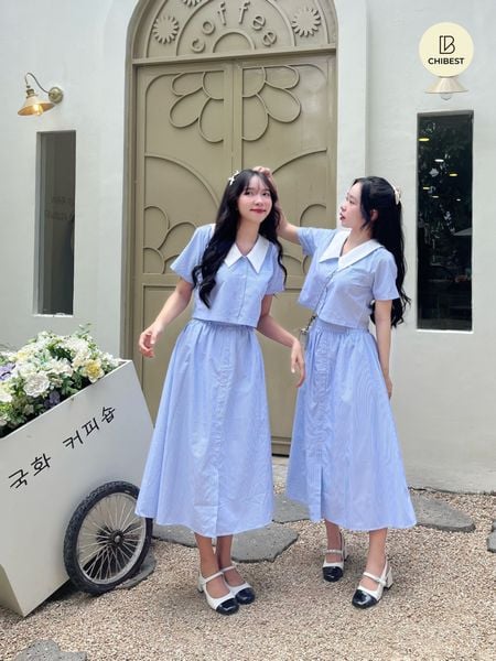 Váy babydoll dáng dài, đầm babydoll trắng đôi bạn thân emmei E2 - Đầm maxi  | ePrice.vn