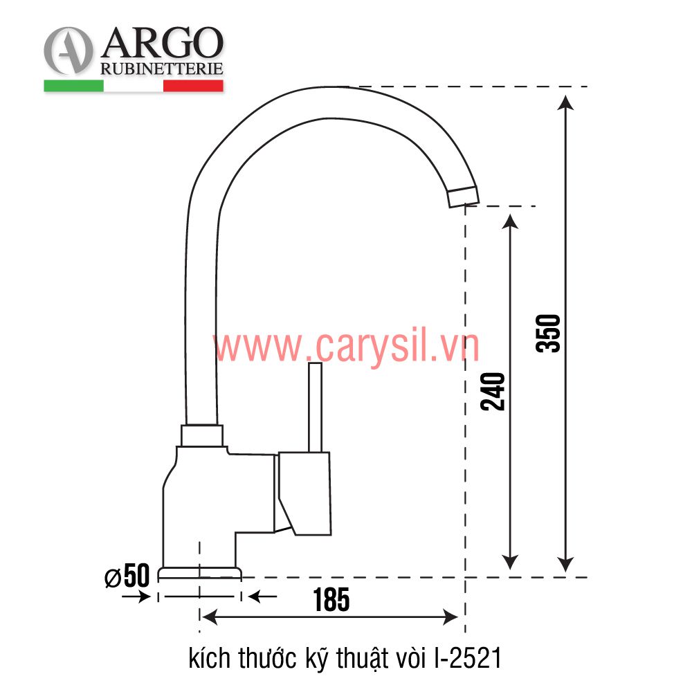 Vòi rửa chén Argo