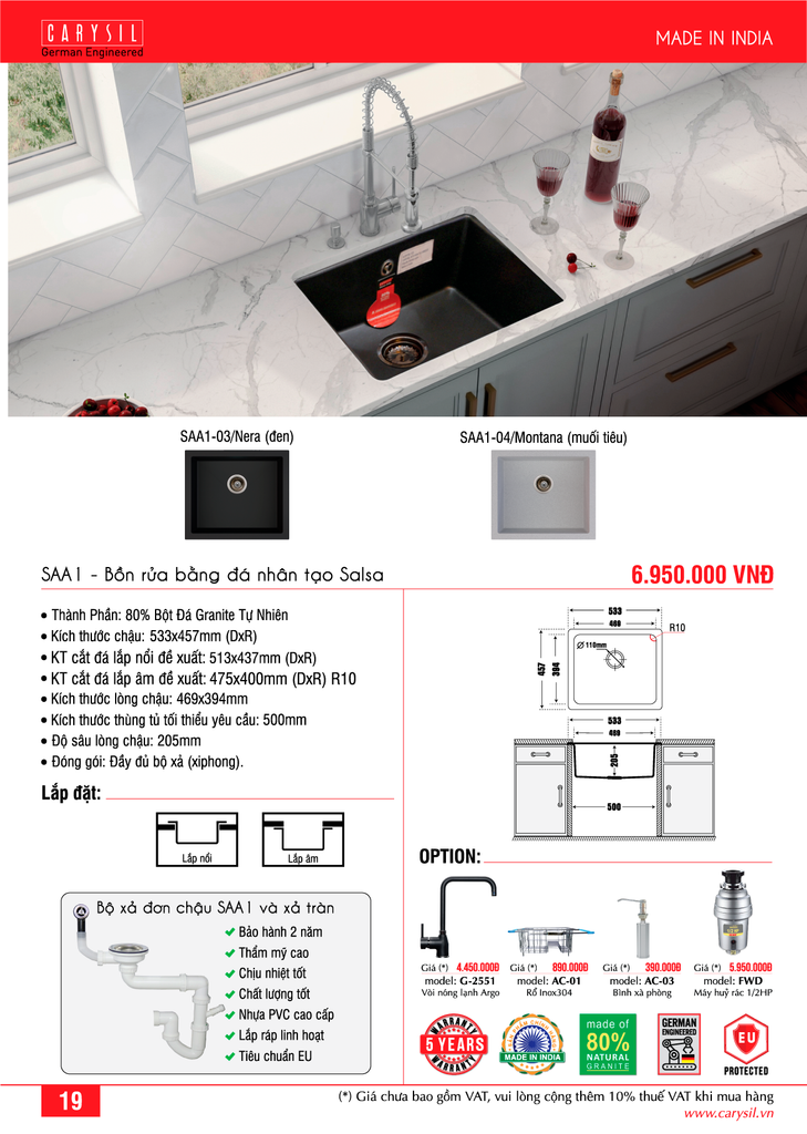 catalog Carysil SAA1