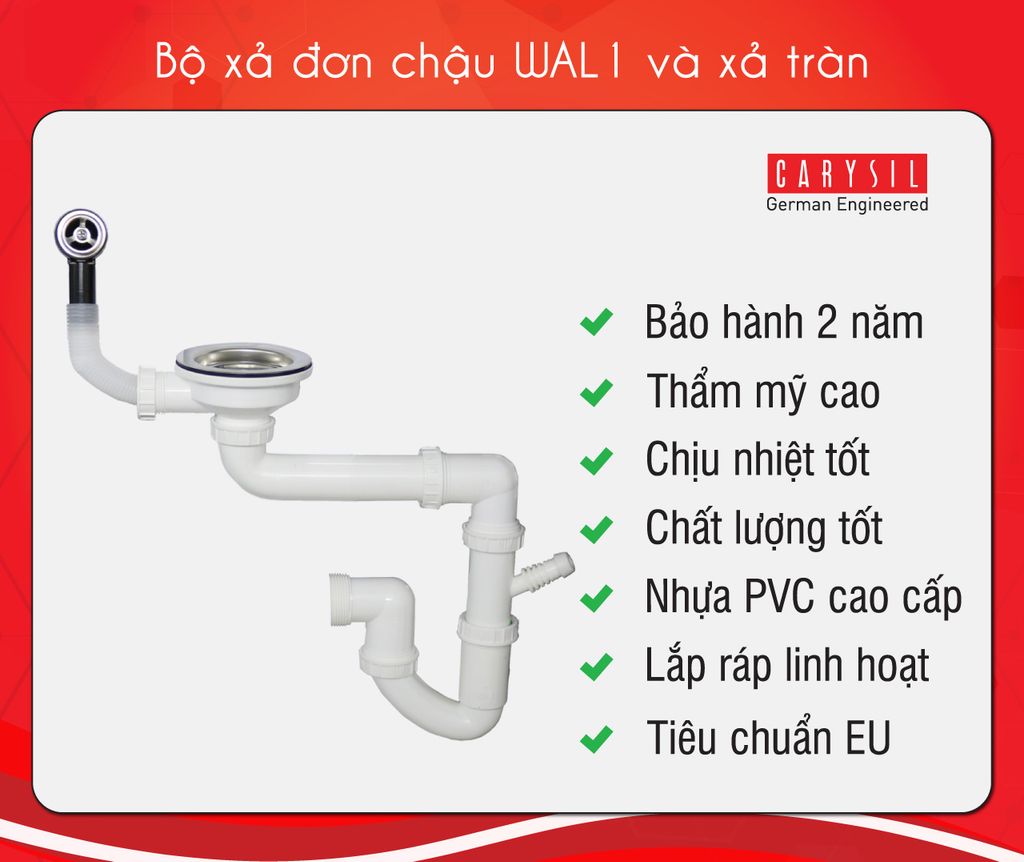 chậu rửa chén bằng đá granite WAL1