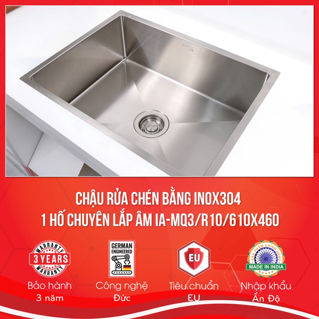 Chậu Rửa Chén Inox304 Carysil IA-MQ3