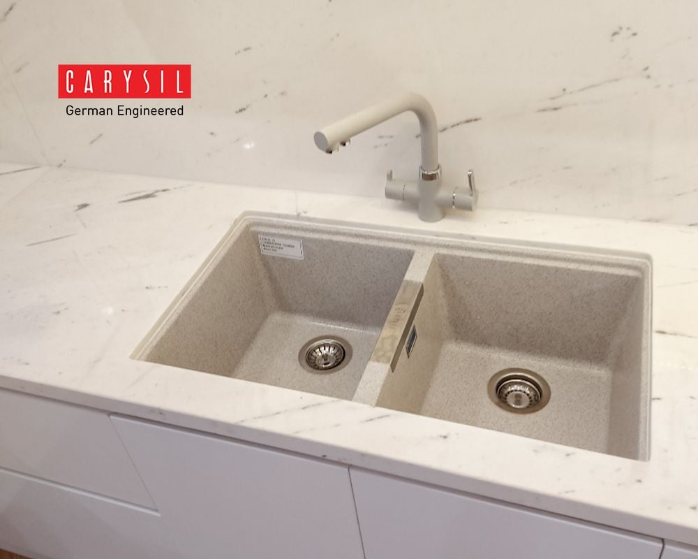 Kích Thước Bồn Rửa Bát Đôi 2 Ngăn - Chậu rửa chén Carysil Bồn Rửa Chén Bằng Đá Granite Nhập Khẩu Cao Cấp - Carysil Việt Nam