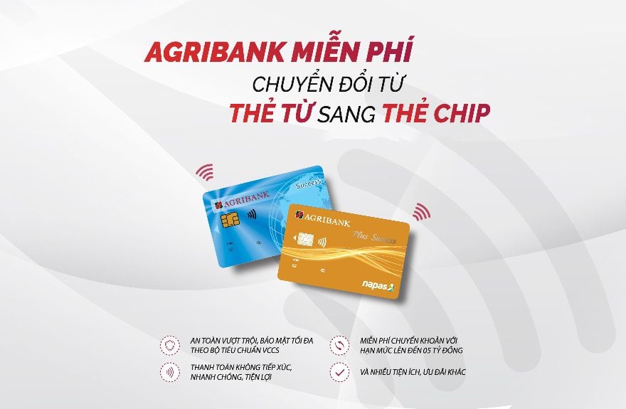 cách đổi thẻ từ sang thẻ chip agribank online