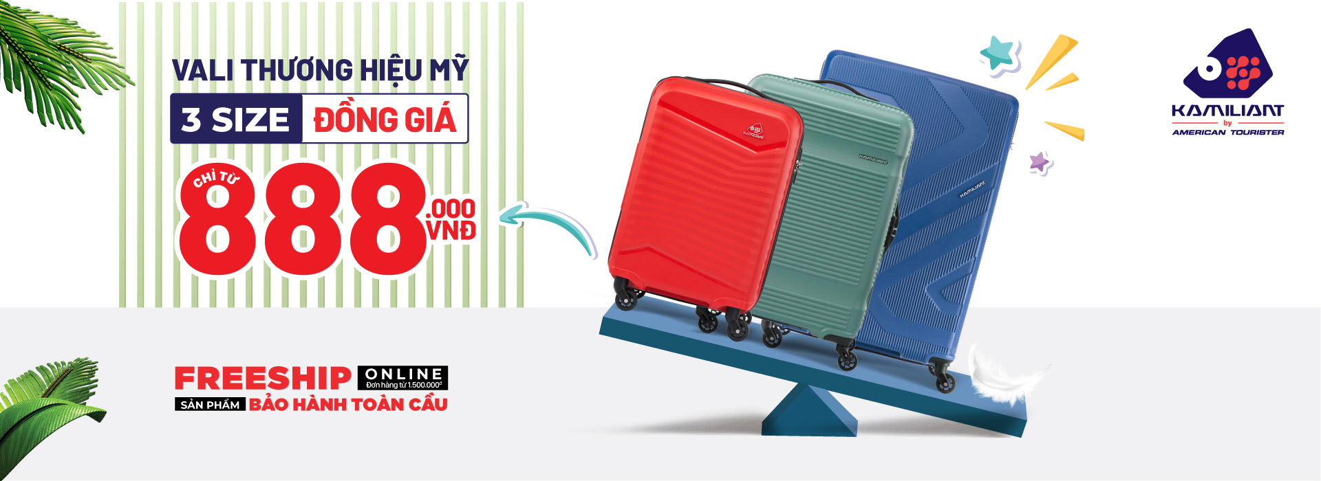 Vali Kamiliant đồng giá 3 size – Hol.com.vn
