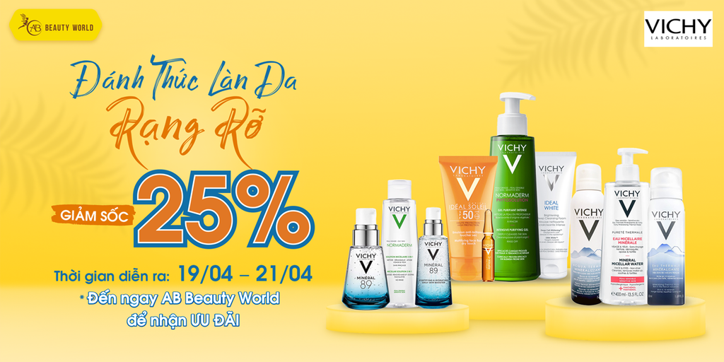 [Brand day] ABBW x Vichy: Đánh thức làn da rạng rỡ - Ưu đãi đến 25%