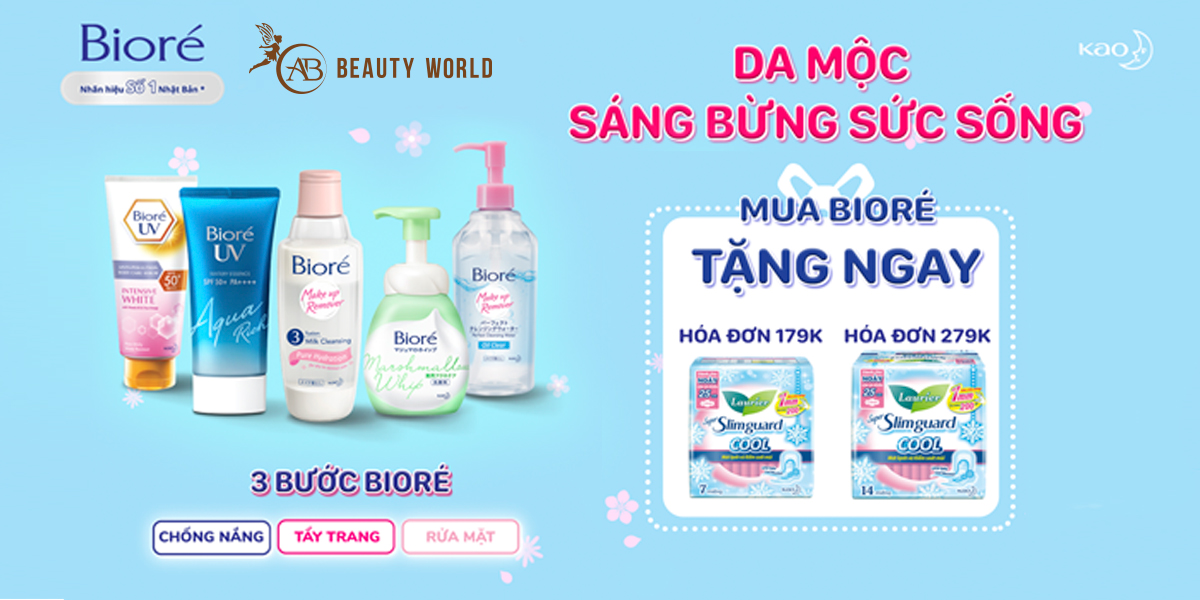 Tặng QUÀ Chính hãng từ ABBW x Kao