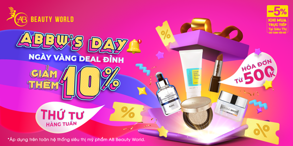 ABBW'S DAY: Ngày Vàng Deal Đỉnh - Giảm Thêm 10%