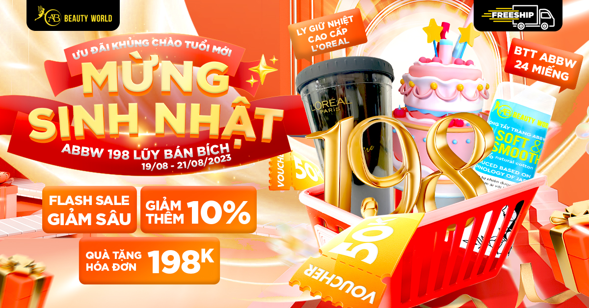 ƯU ĐÃI KHỦNG CHÀO TUỔI MỚI - MỪNG SINH NHẬT ABBW LŨY BÁN BÍCH