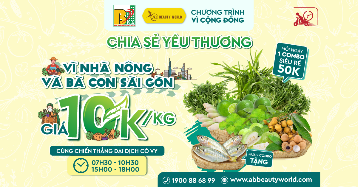 Sài Gòn cố lên - ABBW “Cố xuống” giá - Chỉ 50K COMBO RAU CỦ
