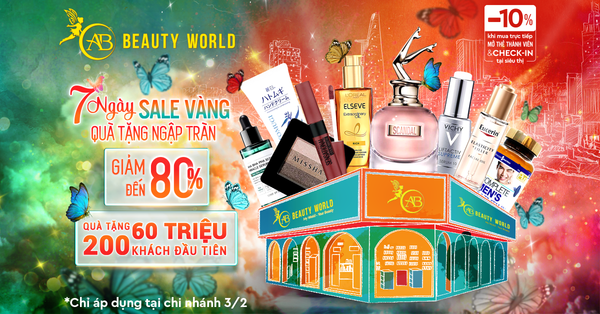 7 Ngày Sale Vàng - Quà Tặng Ngập Tràn Với 200 Phần Quà Trị Giá Đến 60 Triệu