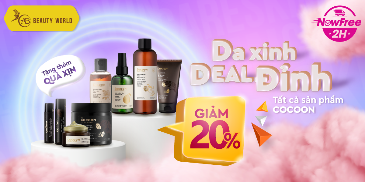 [Brandday] Da xinh Deal Đỉnh - Đồng loạt giảm 20% COCOON – Tặng thêm quà xịn