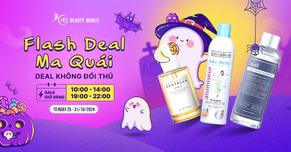 Halloween bất ngờ với Flash Deal ma quái không đối thủ đến từ nhà ABBW - Duy nhất các khung giờ tháng 10