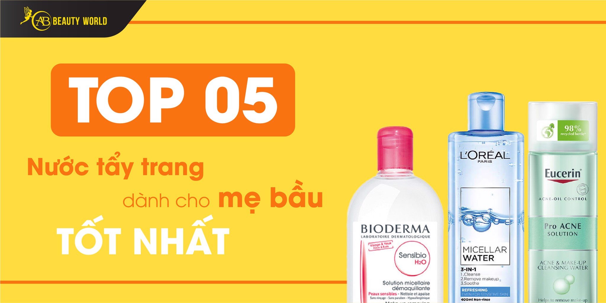 Top 05 nước tẩy trang dành cho mẹ bầu tốt nhất. Nước Tẩy Trang Loreal Bầu Dùng Được Không?