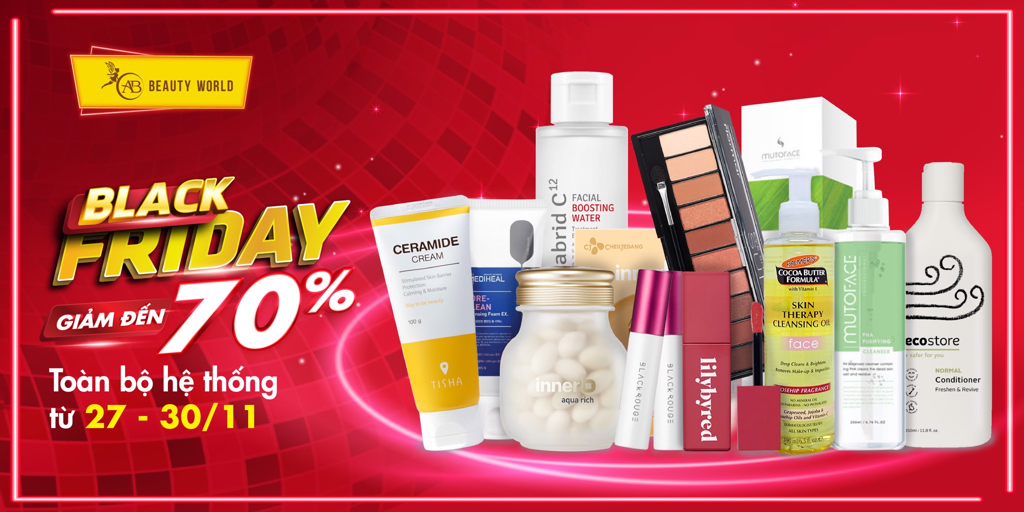 BỎ TÚI “BÍ KÍP” HỐT TRỌN DEAL NGON MÙA BLACK FRIDAY TẠI AB BEAUTY WORLD