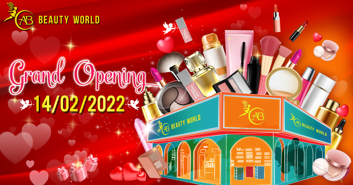 AB Beauty World khai trương siêu thị mỹ phẩm - chi nhánh Cộng Hòa: Cơ hội săn quà Valentine giá ưu đãi đến 50%++