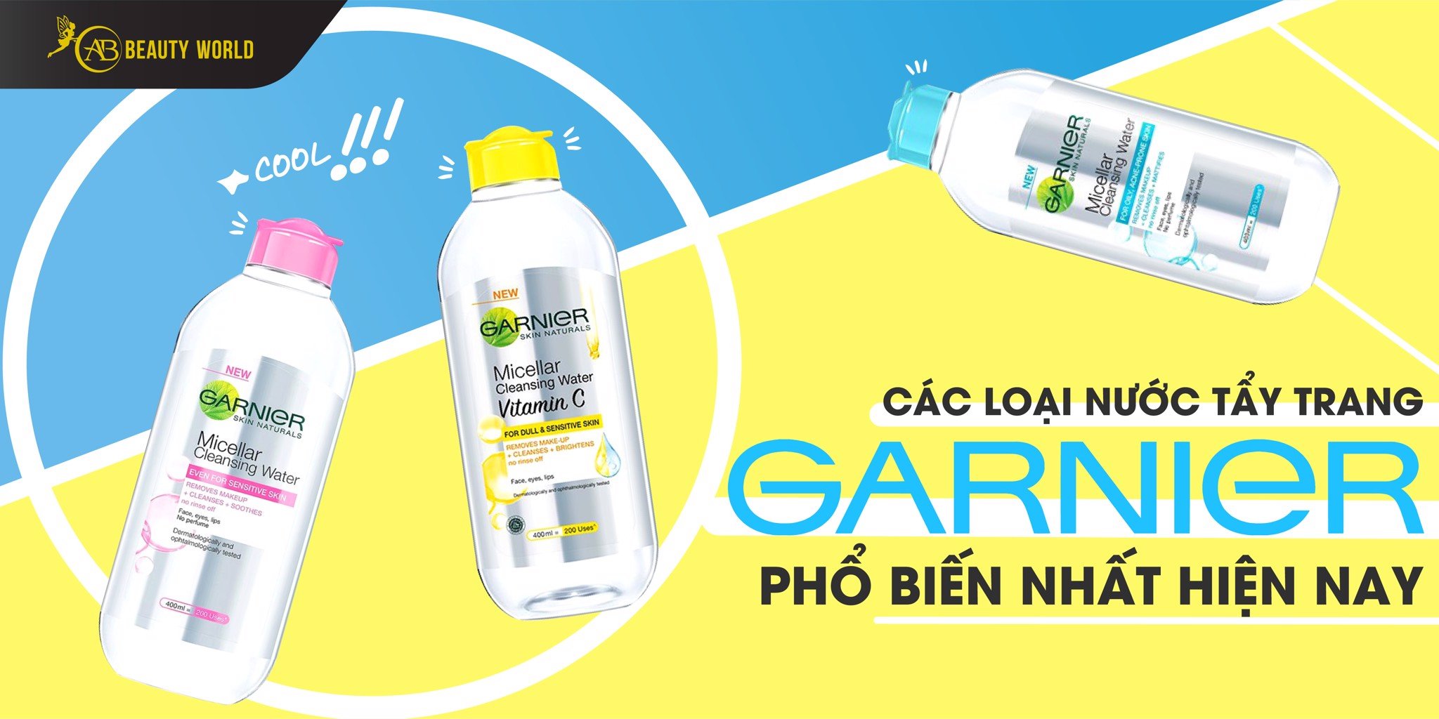 Các Loại Nước Tẩy Trang Garnier Phổ Biến Nhất Hiện Nay