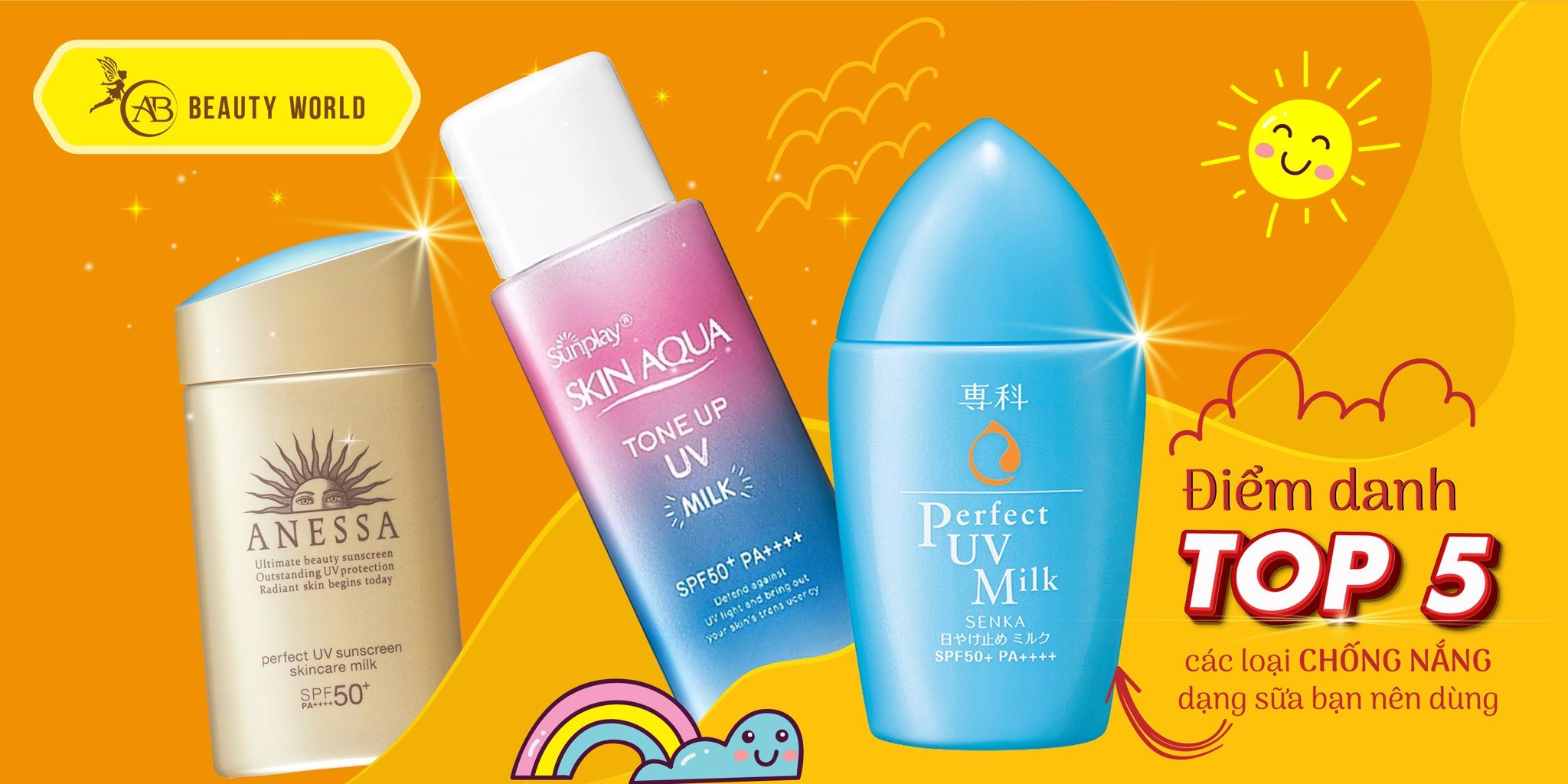 Điểm danh TOP 5 các loại chống nắng dạng sữa bạn nên dùng