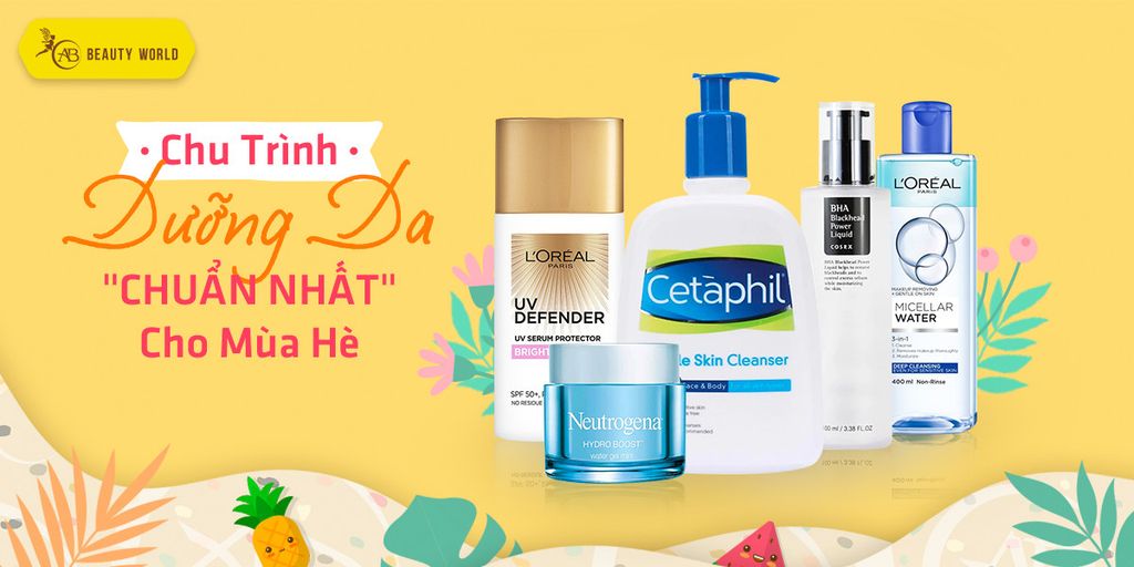 Chu trình dưỡng da với các dòng sản phẩm siêu HOT hiện nay