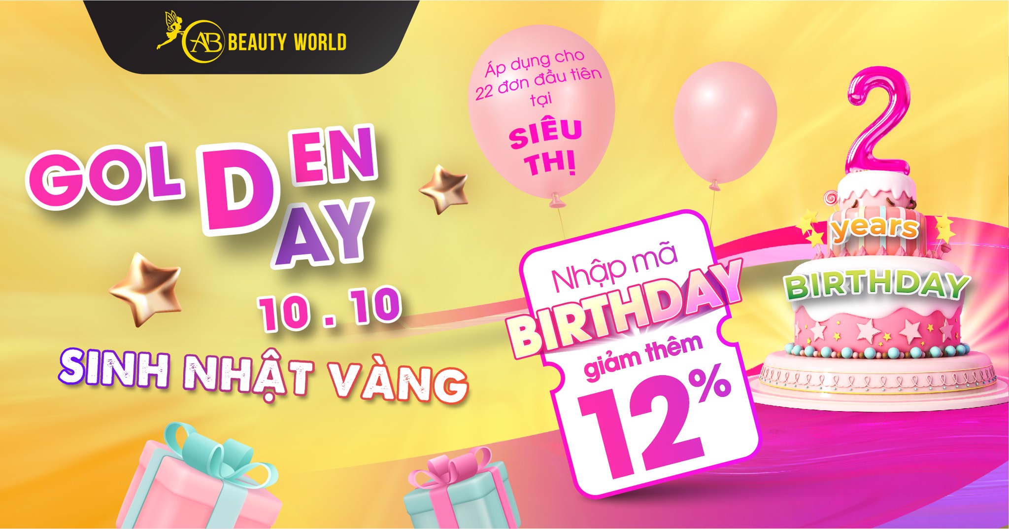 DUY NHẤT 10.10 - GOLDEN DAY SINH NHẬT VÀNG