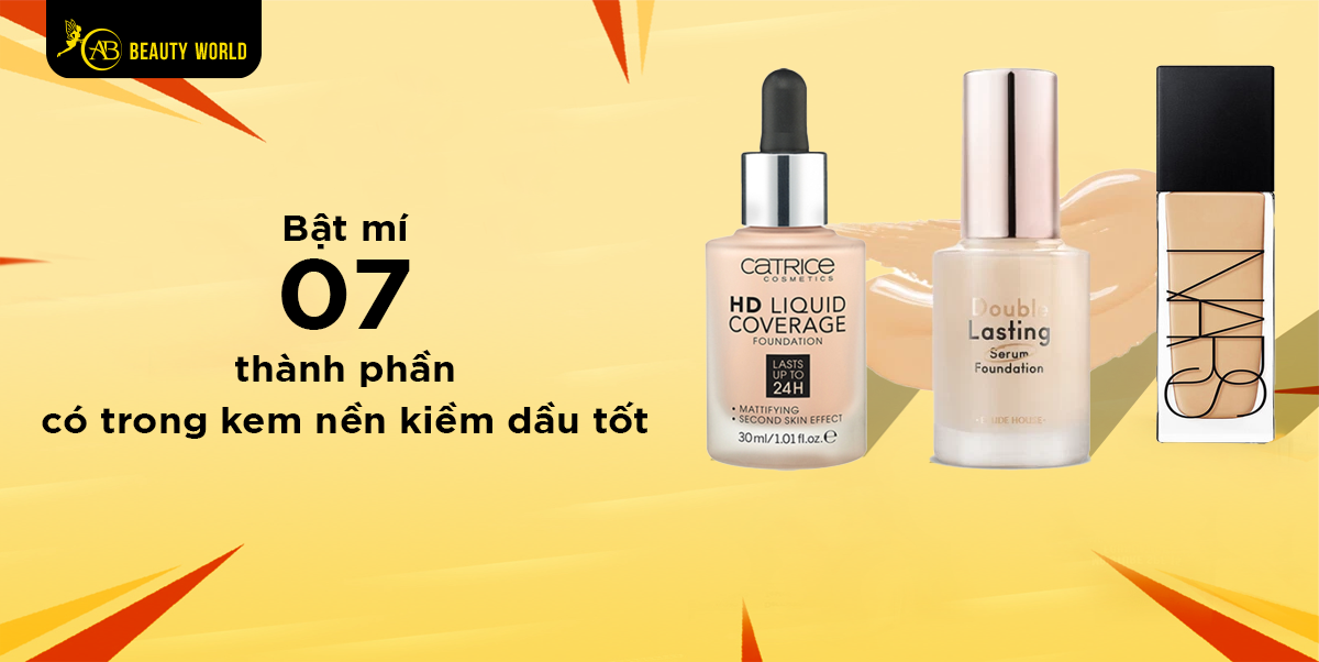 Bật mí 07 thành phần có trong kem nền kiềm dầu tốt