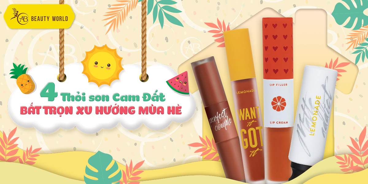 Bốn thỏi son cam đất bắt trọn xu hướng mùa Hè