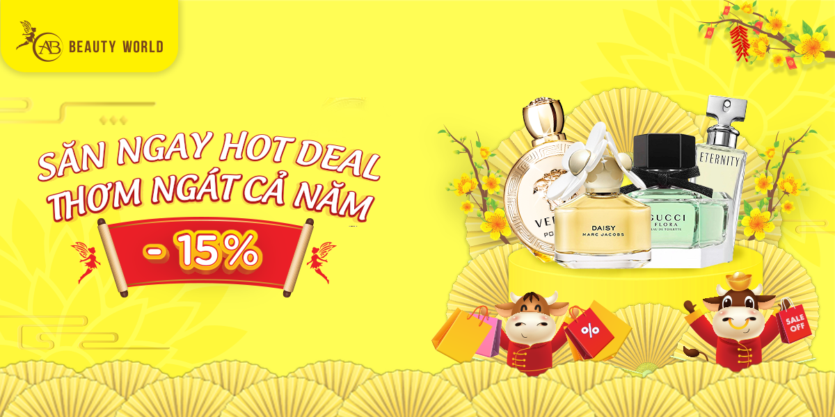 SĂN NGAY! Nước hoa CHÍNH HÃNG sale mạnh tại Chuỗi siêu thị mỹ phẩm AB Beauty World.