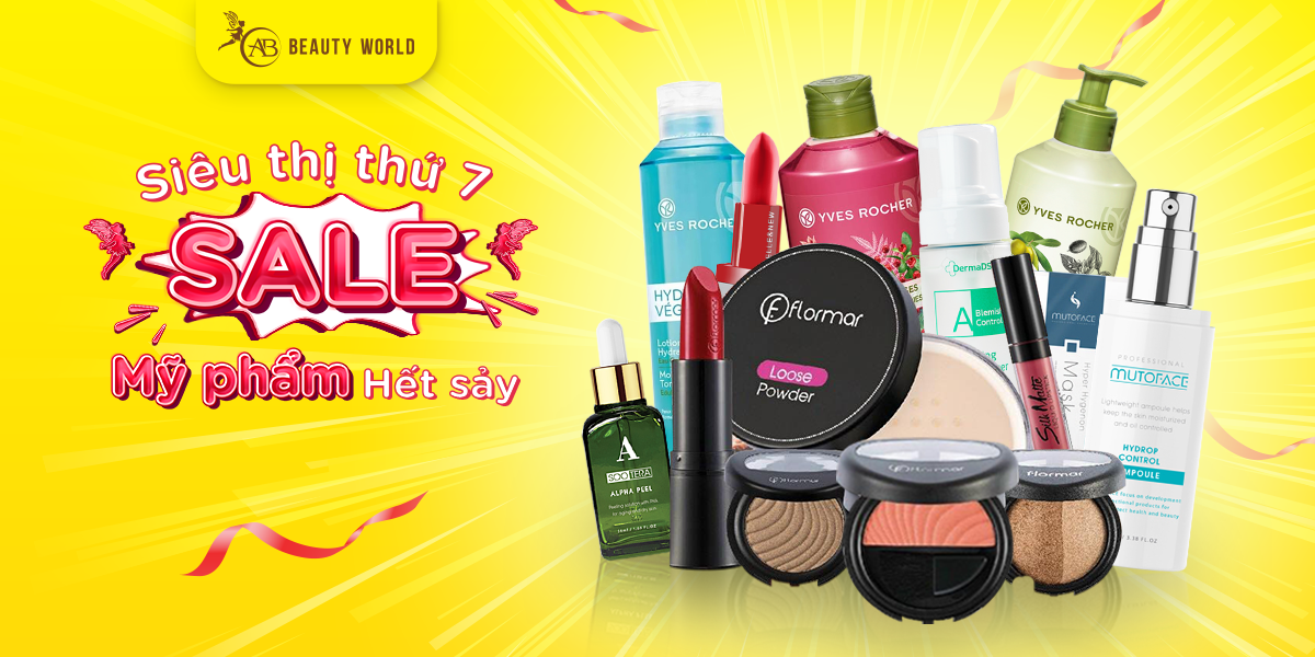 Quận 7: Săn mỹ phẩm xịn đồng giá 7K tại Siêu thị AB Beauty World thứ 7