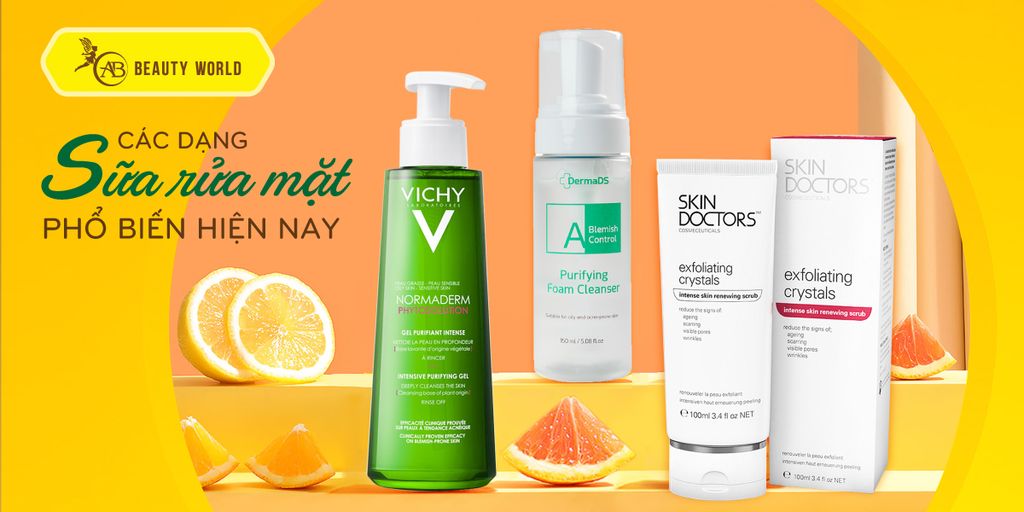 CÁC DẠNG SỮA RỬA MẶT BẠN CẦN BIẾT